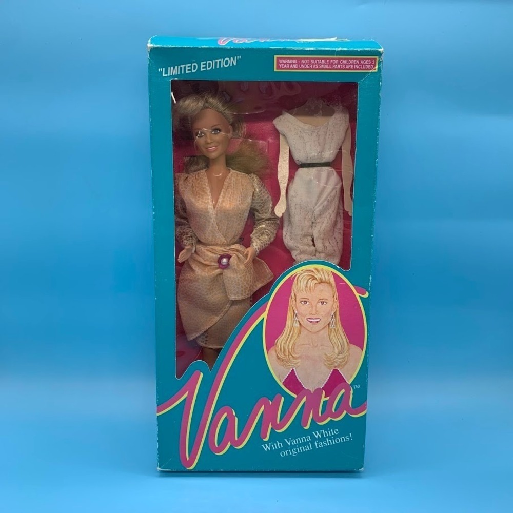 Vintage 1990 Vanna White Wheel Of Fortune Limited Edition Doll‎ In Box Outfit #3